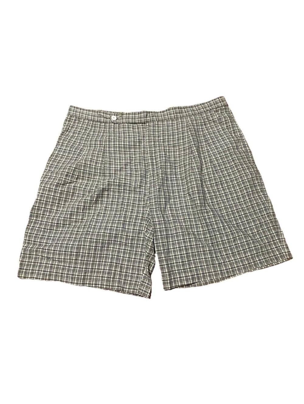 London Fog Mens Plaid Shorts Size 40 Cotton Classic Casual Golf